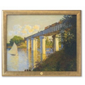 Art Print - "The Railway Bridge At Argenteiul" by Claude Monet